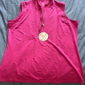 Women's Pink Sleeveless Golf/Tennis Top